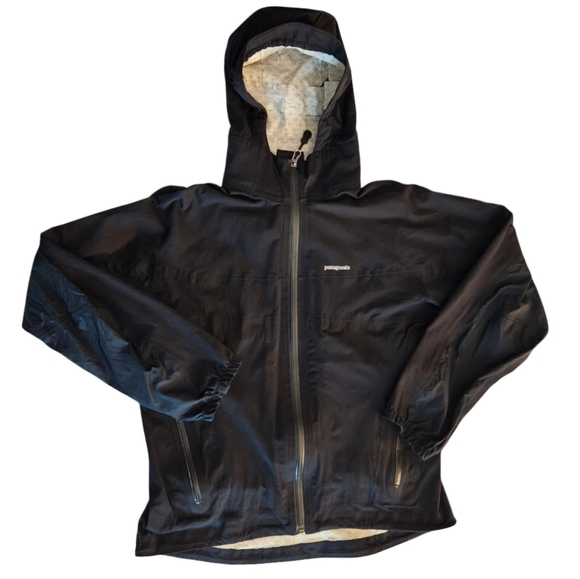 Patagonia Black Women's Spraymaster Rain Jacket Windbreaker size Small - Picture 1 of 12